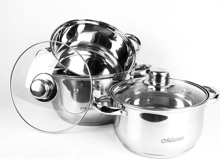 Actual product image Maestro Pot set MR2020 (16 cm, Pot, Stainless steel)