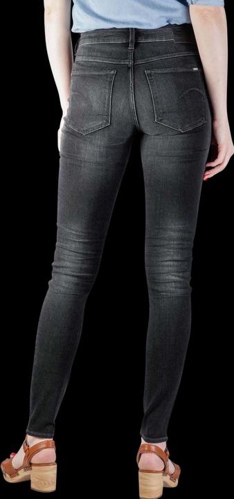 Produktbild G-Star 3301 High Skinny Jeans Superstretch worn in coal (W29/L32)