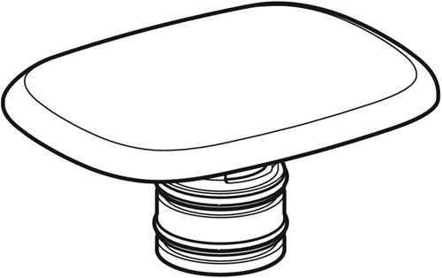 Image du produit Geberit Keramag myDay bouchon de vidage en céramique 595775, blanc (110 mm, 90 mm)