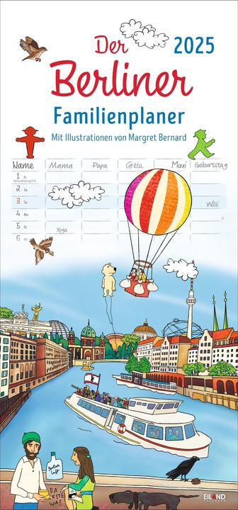 Image du produit Le planning familial berlinois 2025 - Margret Bernard (21 x 45 cm, Couverture rigide, Allemand)