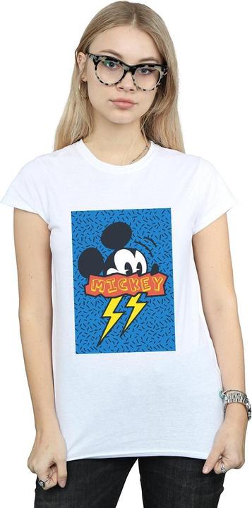 Actual product image Disney Womens/Ladies Mickey Mouse 90s Flash Cotton T-Shirt (S)