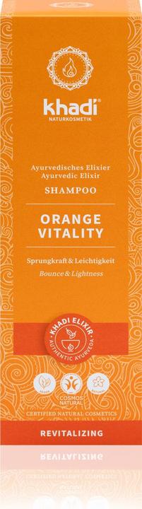 Produktbild Khadi Elixir Shampoo Orange Vitality 200 ml (200 ml, Flüssiges Shampoo)