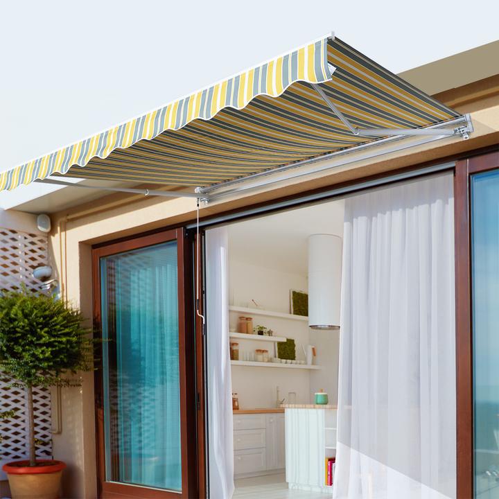Actual product image Outsunny Garden awning with folding arm (2.95 m)