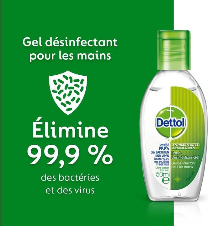 Actual product image Dettol Hand disinfection gel (50 ml)