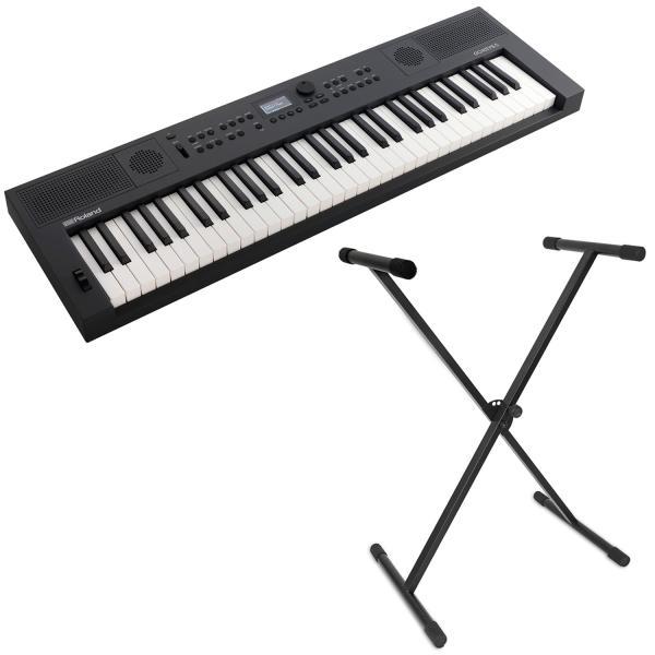 Produktbild Roland Keyboard GO:Keys5 Graphit mit Keyboardständer (61 Tasten)