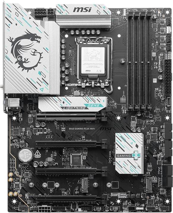 Actual product image MSI B860 GAMING PLUS WIFI (LGA 1851, Intel B860, ATX)