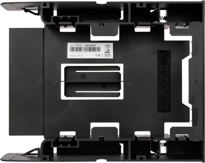 Produktbild Icy Dock 5,25Z 13,34cm zu 3,5Z 8,89cm Konverter 5,25Z 13,34cm Frontblende mit 2x 2,5Z 6,35cm Slots oder 1x...