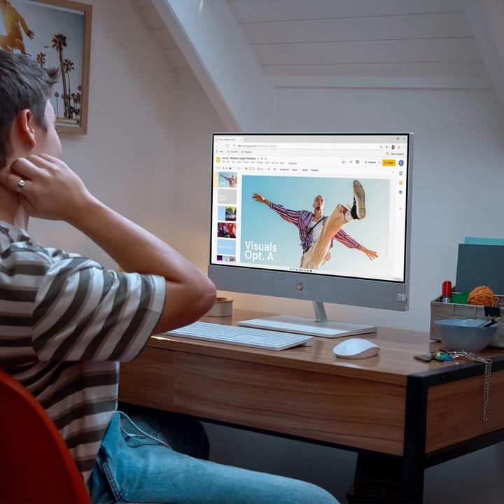 Produktbild HP Pavilion 27-ca1008ng All-in-One-PC 68,6 cm (27 Zoll) (Intel® Core™ i7-12700T, 16GB RAM, 1TB SSD (Intel Core i7-12700T, 16 GB, 1000 GB, GeForce RTX 3050)