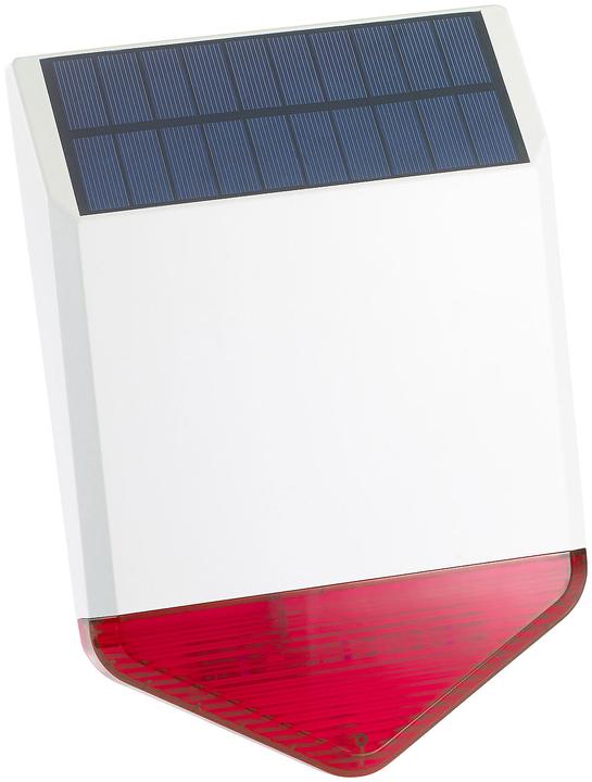 VisorTech Autarke Solar-Funk-Alarmanlage mit Sirene und Licht-Warnsignal