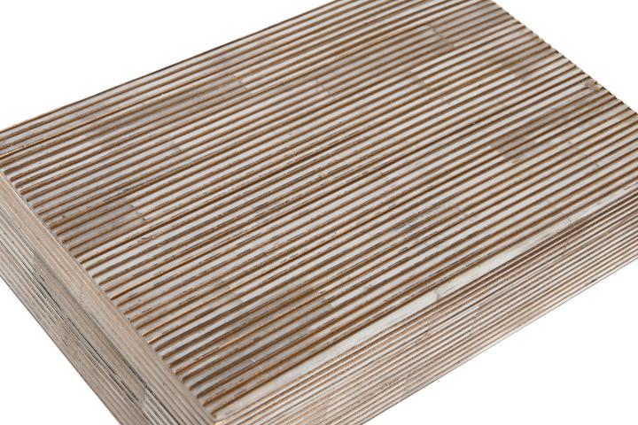 Produktbild DKD Home Decor Box-Schmuckkästchen 20,5 x 13 x 5,5 cm Creme Knochen Harz