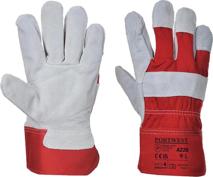 Immagine prodotto Portwest Adulto Unisex A220 Premium Chrome Pelle Guanti Rigger da Lavoro (M)