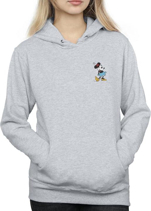 Immagine prodotto Disney Minnie Mouse Kick Chest Felpa con Cappuccio Donna (XXL)
