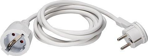 Produktbild EGB Verlängerung mit Flachstecker reinweiss 2m (2 m)