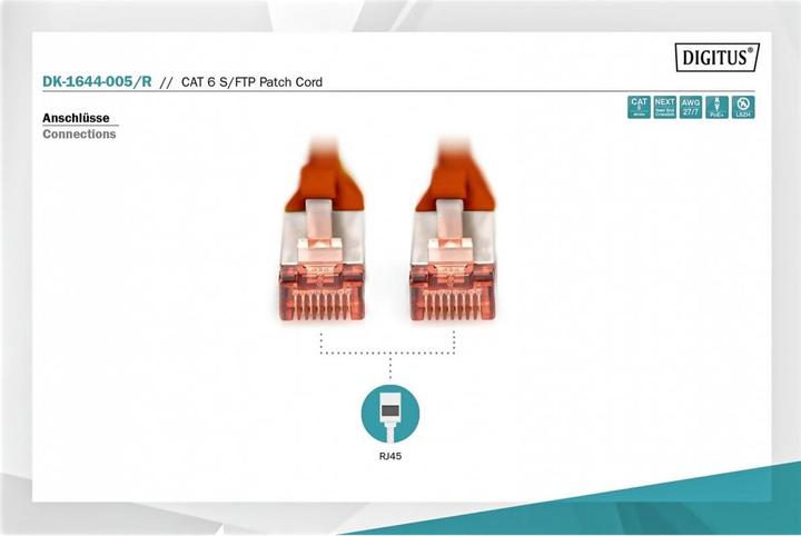 Produktbild Digitus Patchkabel (S/FTP, CAT6, 0.50 m)