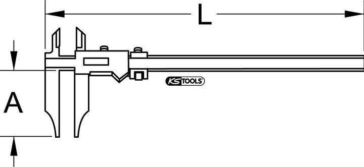 Produktbild KS Tools Werkstatt-Messschieber (122 cm)