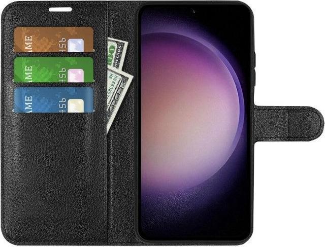 Actual product image MU Classic Litchi Leather Bookcover Series (Samsung Galaxy S23 FE)