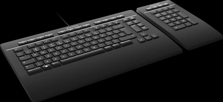 Actual product image 3Dconnexion Keyboard Pro with Numpad UK QWERTY (Eng. Int., Cable)