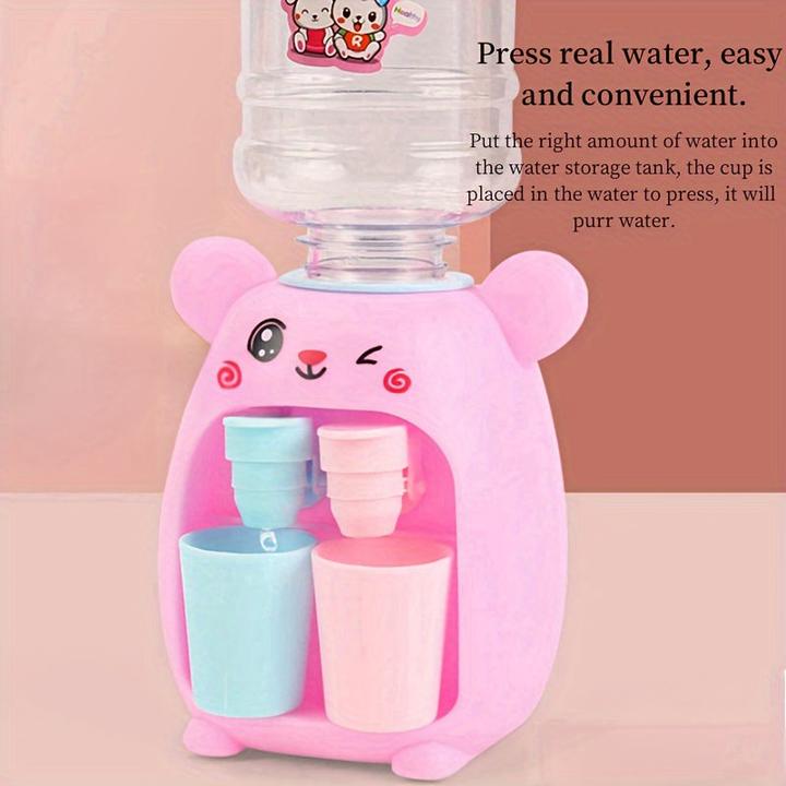 Actual product image Activity Board Role-play water dispenser, water dispenser with double water outlet, mini drink juicer