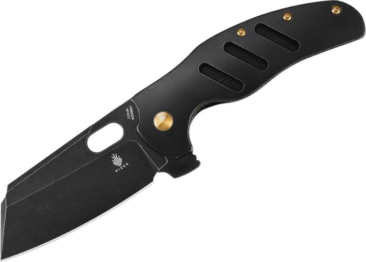 Actual product image Kizer Sheepdog C01C XL S35VN Titanium All Black (10 cm)