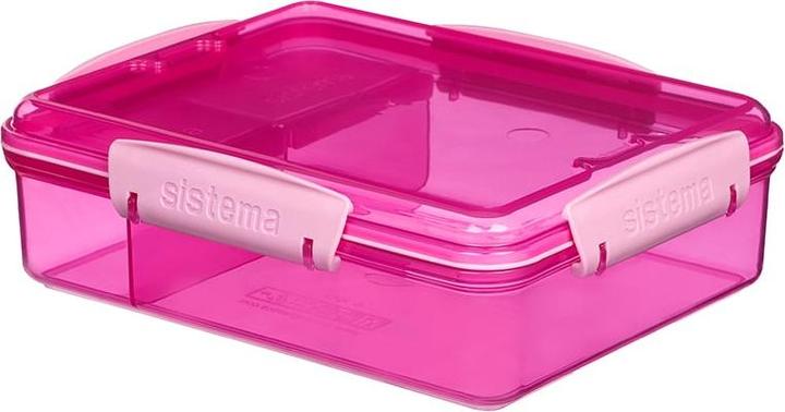 Actual product image Sistema Snack Attack Duo Lunch 975ml - Pink