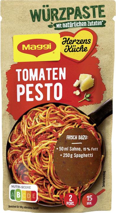 Maggi Herzensküche Würz-Paste Tomaten Pesto (85 g)
