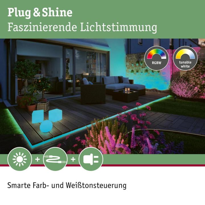 Actual product image Paulmann Outdoor Plug & Shine Stripe Neon (RGBW, 500 cm, Outdoor)