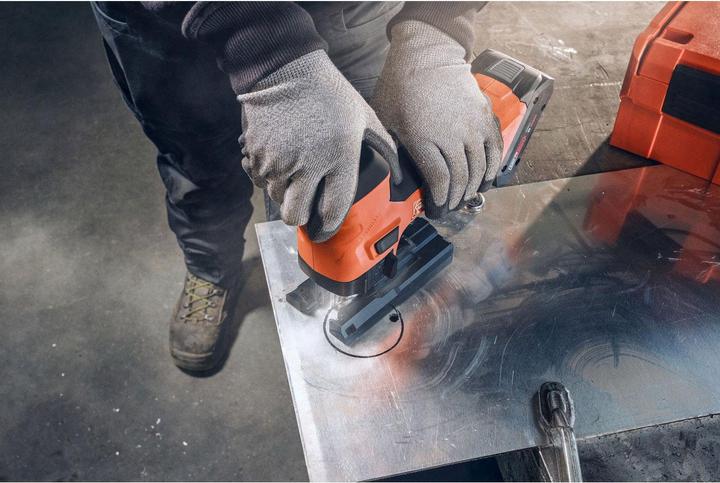 Actual product image Fein Cordless jigsaw for metal and wood 26 mm stroke F-IRON Jig 26 AS Set 2 x 4 Ah