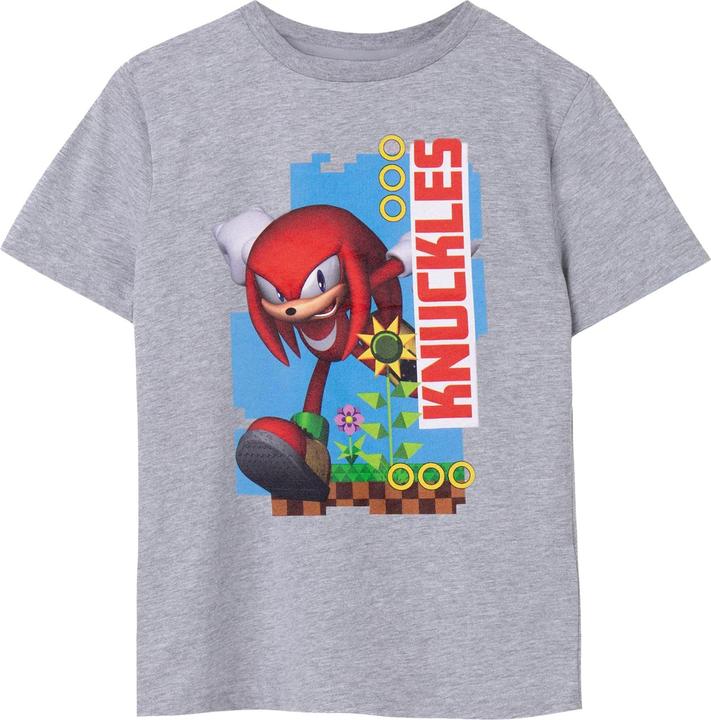 Actual product image Sonic The Hedgehog Childrens/Kids Knuckles Short-Sleeved T-Shirt (146, 152)
