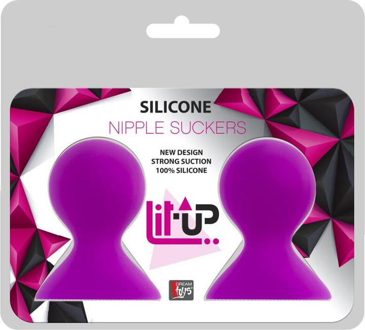 Actual product image Dream Toys Pompka-LIT-UP NIPPLE SUCKERS LARGE PINK