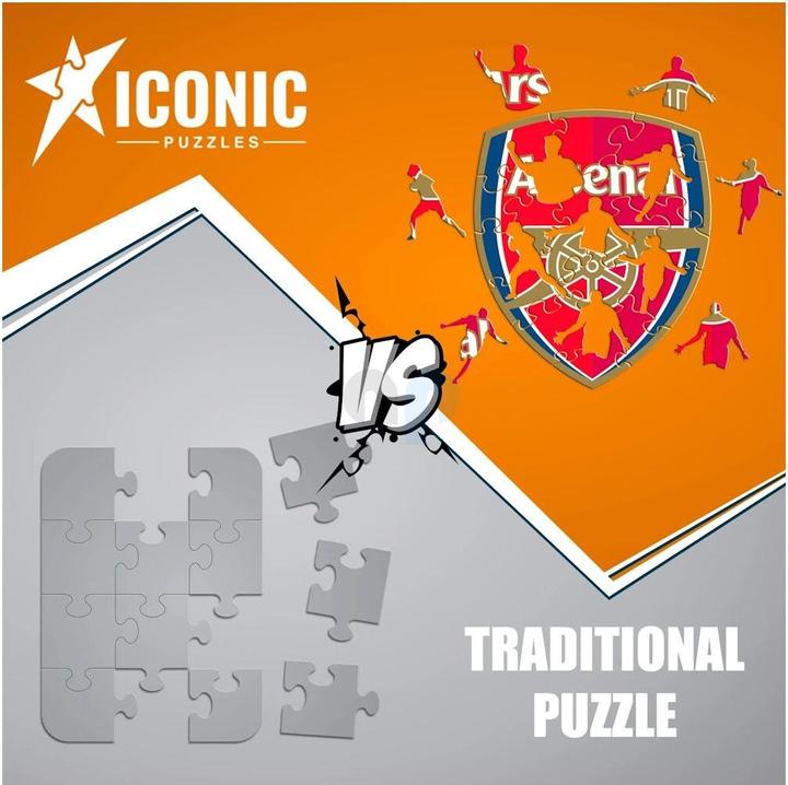 Produktbild Iconic Arsenal FC - Logo - Holz Puzzle Grösse M (270 Teile) (270 Teile)