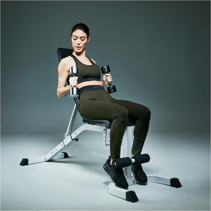 Produktbild Gorilla Sports Hantelbank mit Curlpult