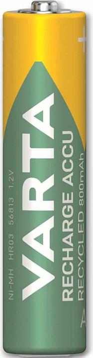 Actual product image Varta Recharge Accu Recycled (4 pcs., AAA, 800 mAh)