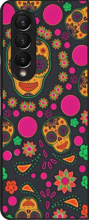 Produktbild PhoneLook Hülle Halloween 22 colorful mexican skulls (Samsung Galaxy Z Fold3)