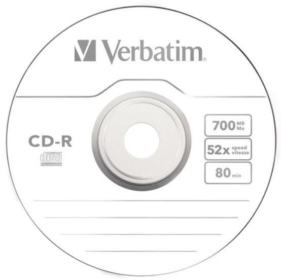 Produktbild Verbatim Audio CD-R, 700MB/80Min, 16x (10 x)
