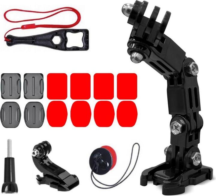 Image du produit Hurtel Accessoires de fixation au casque (GoPro Hero 5, GoPro Hero 8, GoPro Hero 4, GoPro Hero 10, GoPro Hero 11, GoPro Hero 9, GoPro Hero 12, GoPro Hero 7, GoPro Hero 13, Osmo Action 3, Osmo Action 4, Insta360 One R)