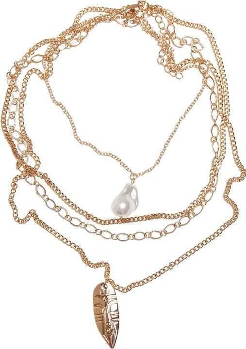 Urban Classics Indiana Plate Necklace (50% Eisen, 10% Kunststoff, 40% Zink)