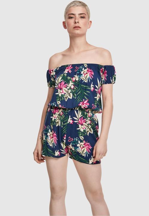 Image du produit Urban Classics Ladies AOP Off Shoulder Short Jumpsuit (5XL)