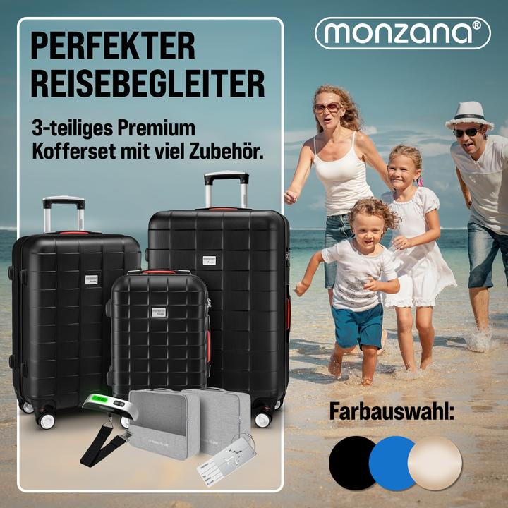 Actual product image Monzana Hard case TSA lock set of 3