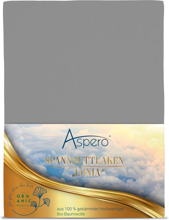 Produktbild Aspero Bio-Baumwoll Spannbettlaken Minas (90-100 x 200 x 35 cm)