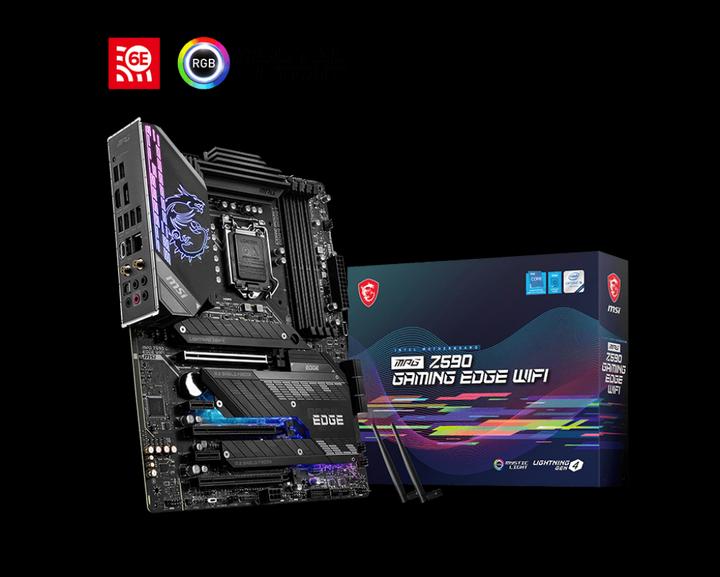 Produktbild MSI MPG Z590 Gaming Edge Wifi (LGA 1200, Intel Z590, ATX)