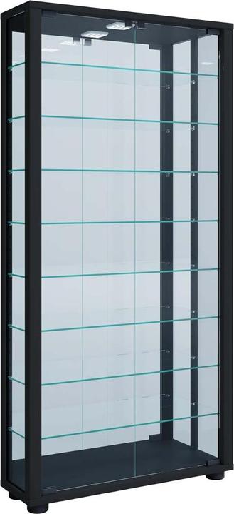 Actual product image VCM Collection Wall Display Case Wood Glass Vitrosa Mini Mirror (59 x 18 x 90 cm)