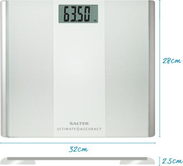 Salter 9009 WH3R Ultimate Accuracy Electronic Bathroom Scales white (180 kg)