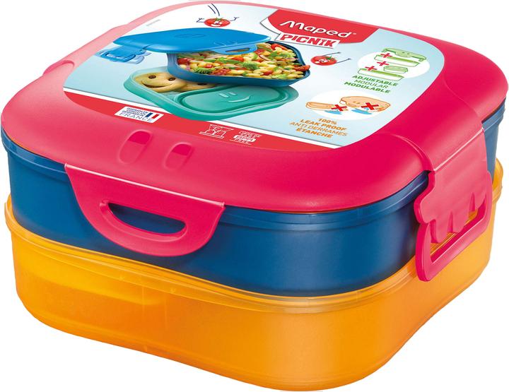 Immagine prodotto Maped Set scatola pranzo Picnik 1,4 l Blu, Arancione, Rosa 1 pezzo(i)