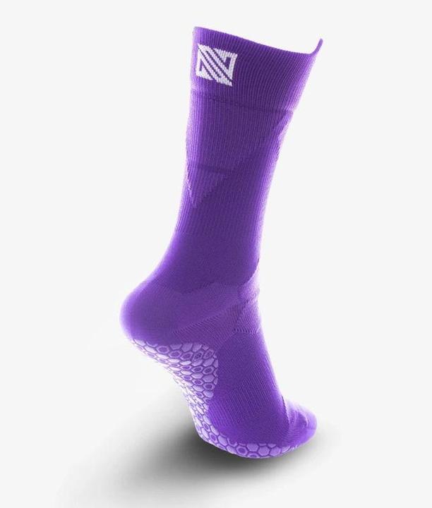 NovoSoxx Fussballsocken Gr. 42-47 Grip Socken Fussball Strümpfe GripSoxx Violett (42 - 47)