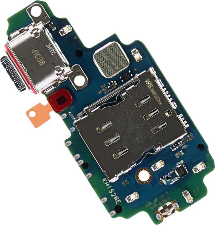 Actual product image Samsung USB-C charging port and SIM card reader (SIM holder, Samsung Galaxy S22 Ultra)