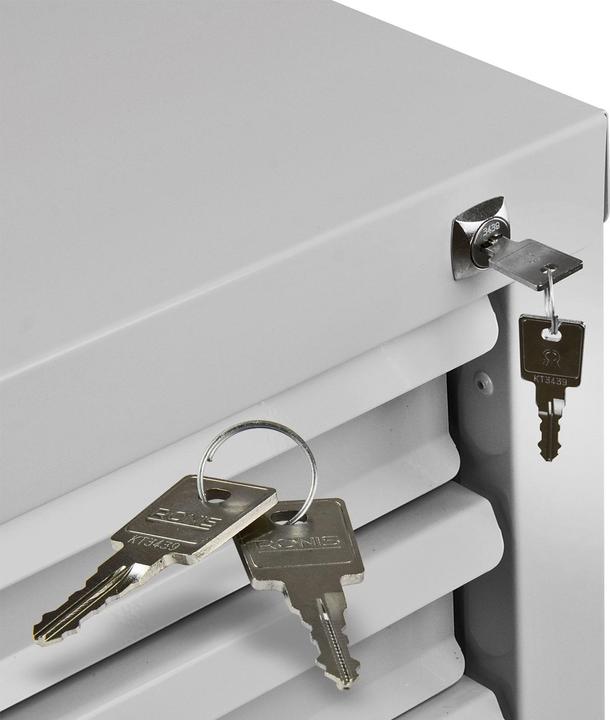 Actual product image ADB MAMMUT drawer cabinet light grey 5 drawers 70.0 x 43.5 x 60.0 cm (70 cm, 60 cm)
