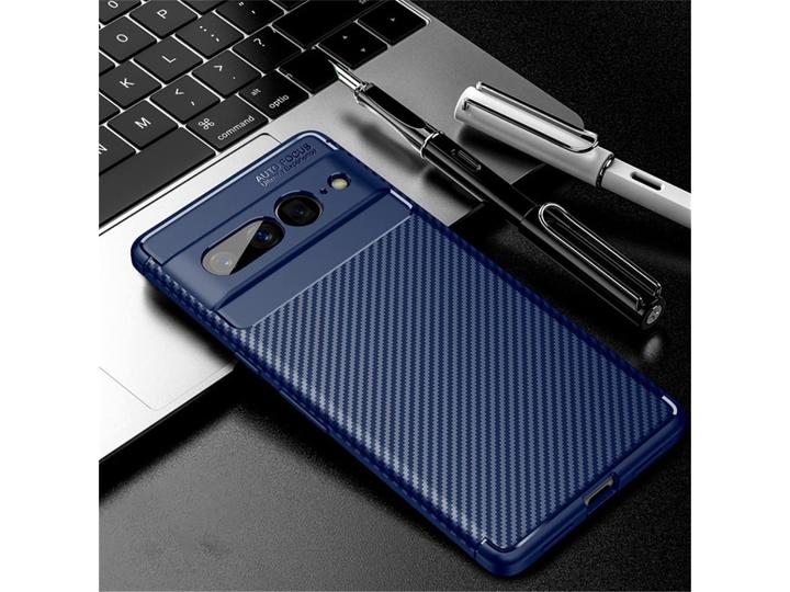 Produktbild Screenguard Google Pixel 7 Pro Hülle Carbon Design TPU Case (Google Pixel 7 Pro)