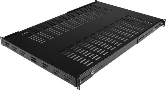 Immagine prodotto StarTech Ripiano regolabile 1U per server rack/cabinet fino a 113 kg - Scaffale per server 1U ventilato