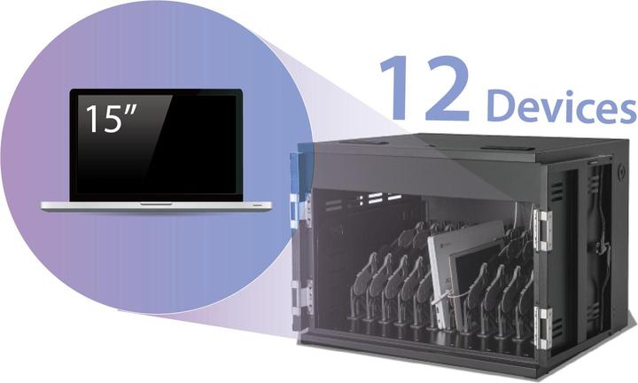 Image du produit AVerMedia L'armoire de recharge intelligente X12 prend en charge jusqu'à 12 appareils Ordinateurs portables