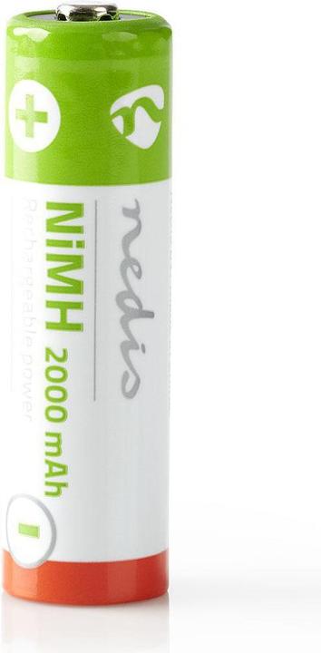 Image du produit Nedis Batterie rechargeable NI-MH AA - 1.20 V - NiMH - AA - Rechargeable - 2000 mAh - préchargée (4 pcs, AA, 2000 mAh)